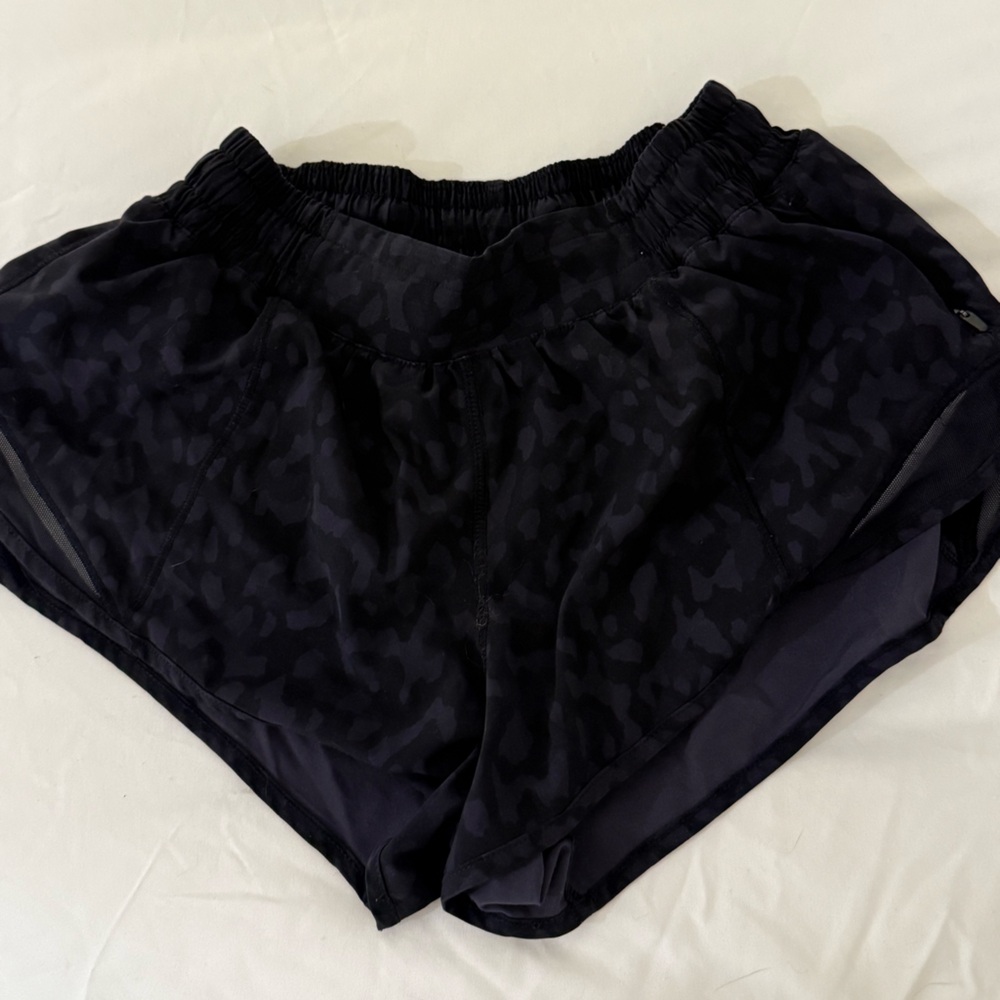 lululemon athletica Black Camo Athletic Shorts